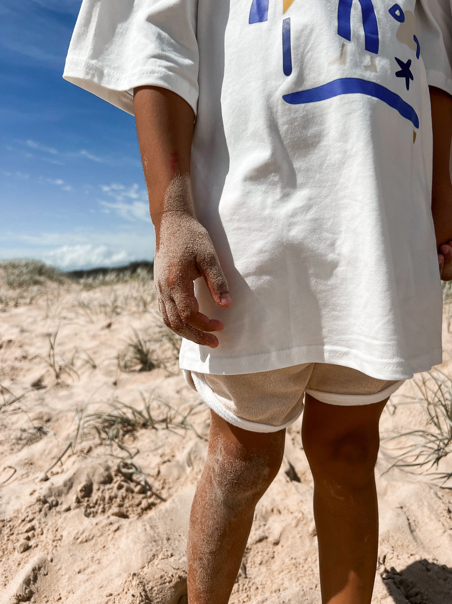 classic terry shorts - beige